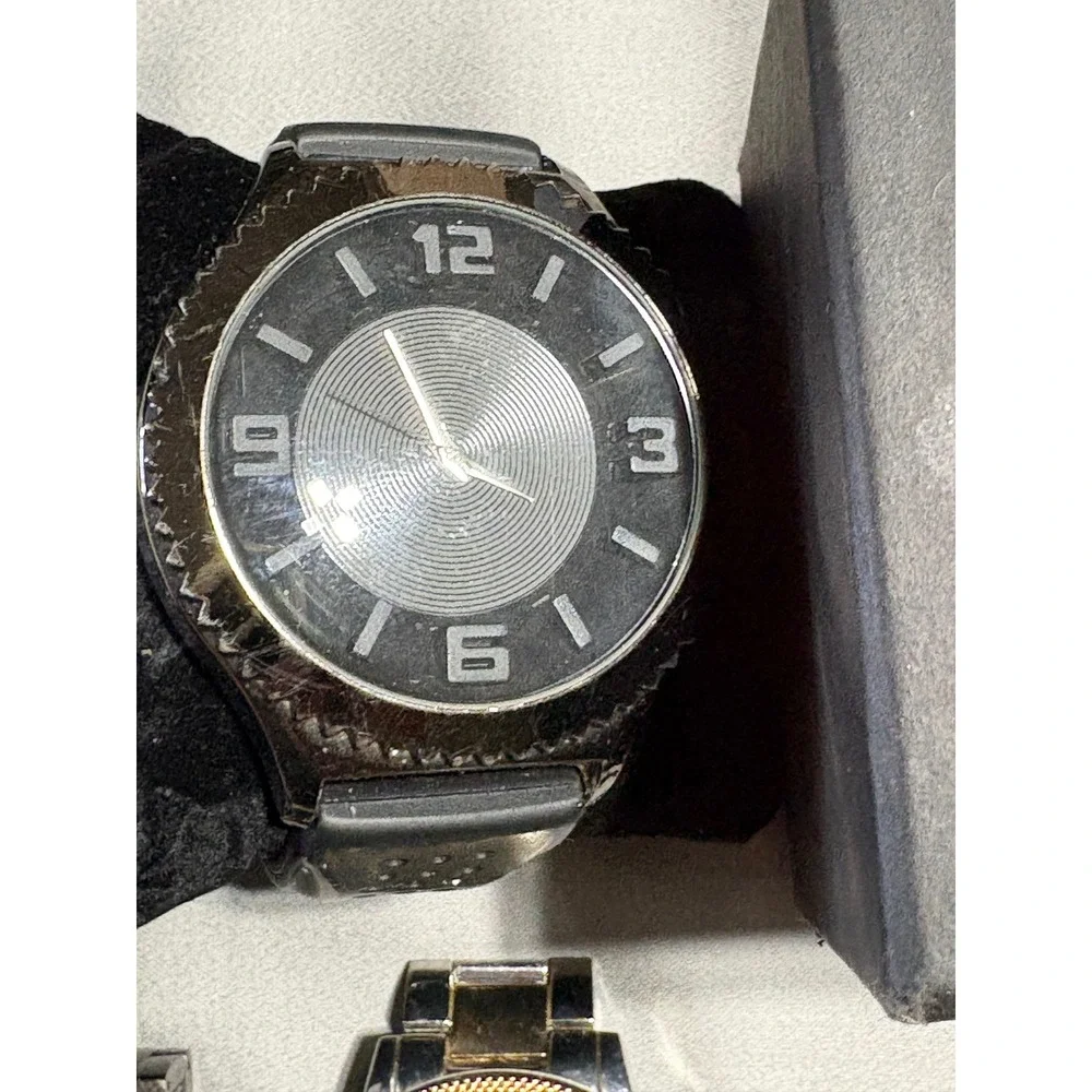 Mens Watch Lot 8pc Armitron Beverly Hills Polo Club INC Red Ape Digital Analog